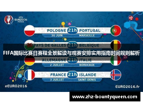 FIFA国际比赛日赛程全景解读与观赛安排实用指南时间规则解析 FIFA国际比赛日赛程全景解读与观赛安排实用指南时间规则解析